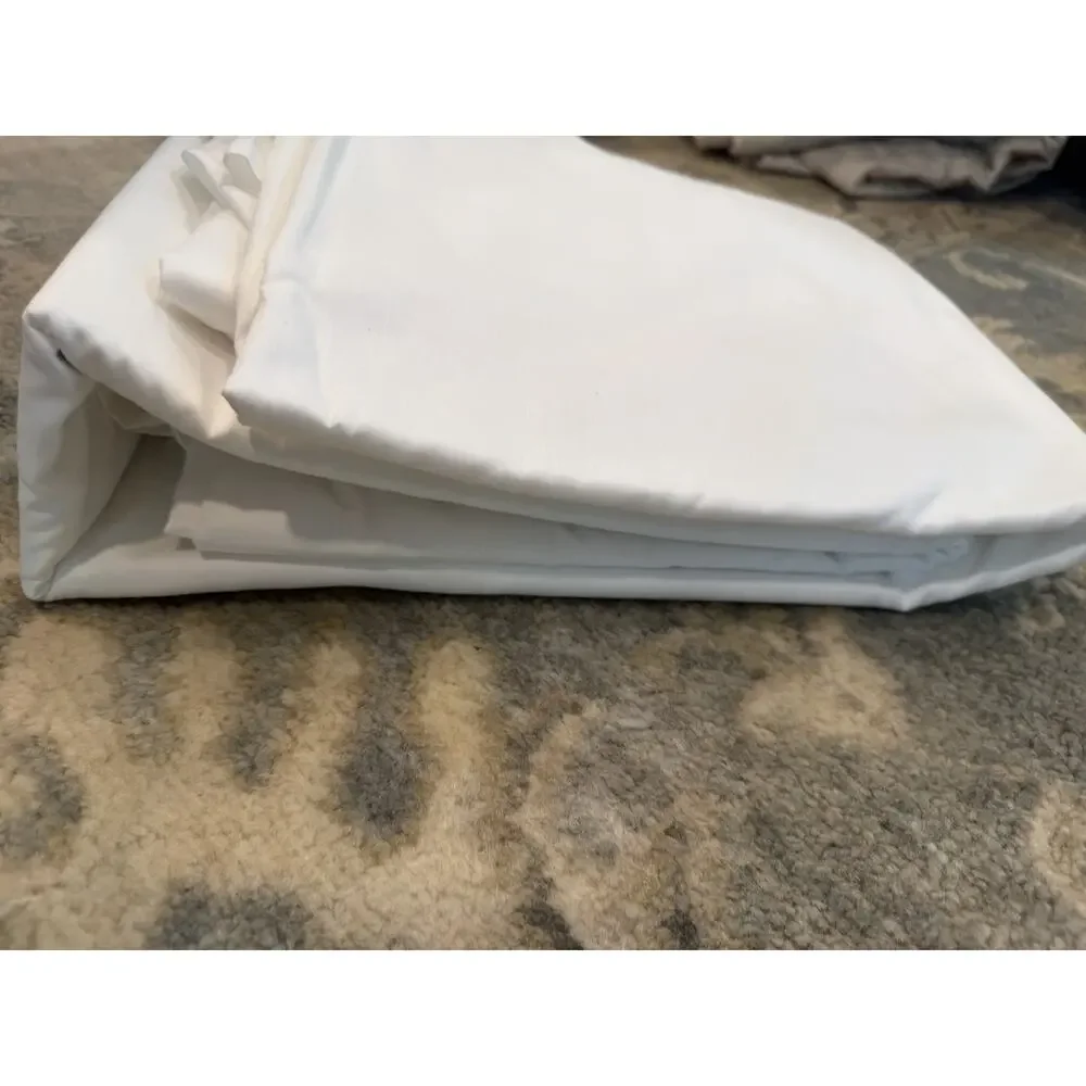 Nordstrom Rack 100% Cotton White King Size Flat Sheet & 2 Pillowcases NEW